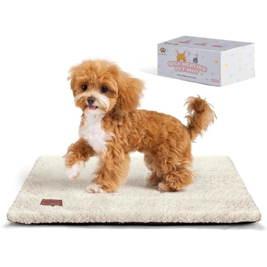 Mora Pets Self-Heating Cat Blanket, Heating Blanket for Cats, Dogs, Heat Blanket, Self-Warming Blanket, Cat Heating Mat, Noiseless Heat Cushion, Washable, Cat Bed, Fluffy and Soft, 74 x 48 cm Mora Pets Self-Heating Cat Blanket, Heating Blanket for Cats, Dogs, Heat Blanket, Self-Warming Blanket, Cat Heating Mat, Noiseless Heat Cushion, Washable, Cat Bed, Fluffy and Soft, 74 x 48 cm