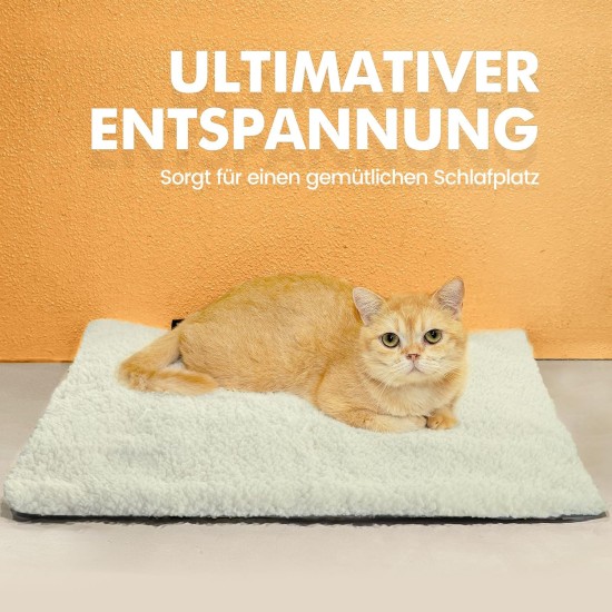 Mora Pets Self-Heating Cat Blanket, Heating Blanket for Cats, Dogs, Heat Blanket, Self-Warming Blanket, Cat Heating Mat, Noiseless Heat Cushion, Washable, Cat Bed, Fluffy and Soft, 74 x 48 cm Mora Pets Self-Heating Cat Blanket, Heating Blanket for Cats, Dogs, Heat Blanket, Self-Warming Blanket, Cat Heating Mat, Noiseless Heat Cushion, Washable, Cat Bed, Fluffy and Soft, 74 x 48 cm