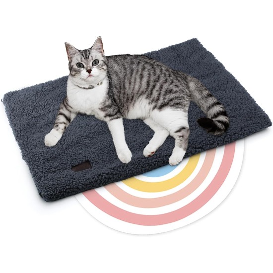 Mora Pets Self-Heating Cat Blanket, Heating Blanket for Cats, Dogs, Heat Blanket, Self-Warming Blanket, Cat Heating Mat, Noiseless Heat Cushion, Washable, Cat Bed, Fluffy and Soft, 74 x 48 cm Mora Pets Self-Heating Cat Blanket, Heating Blanket for Cats, Dogs, Heat Blanket, Self-Warming Blanket, Cat Heating Mat, Noiseless Heat Cushion, Washable, Cat Bed, Fluffy and Soft, 74 x 48 cm