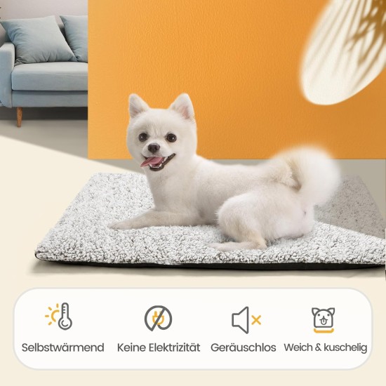 Mora Pets Self-Heating Cat Blanket, Heating Blanket for Cats, Dogs, Heat Blanket, Self-Warming Blanket, Cat Heating Mat, Noiseless Heat Cushion, Washable, Cat Bed, Fluffy and Soft, 74 x 48 cm Mora Pets Self-Heating Cat Blanket, Heating Blanket for Cats, Dogs, Heat Blanket, Self-Warming Blanket, Cat Heating Mat, Noiseless Heat Cushion, Washable, Cat Bed, Fluffy and Soft, 74 x 48 cm