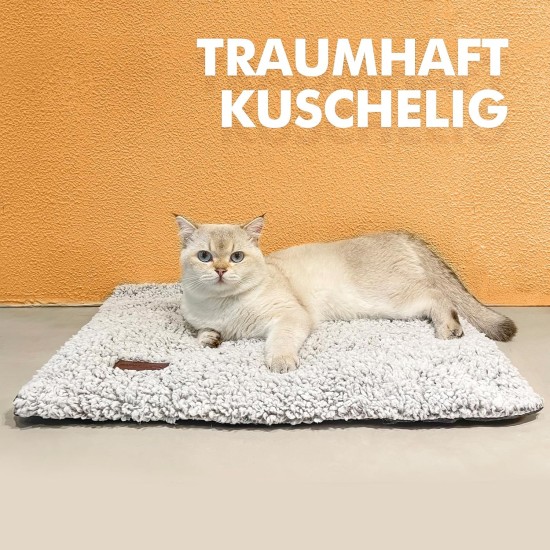 Mora Pets Self-Heating Cat Blanket, Heating Blanket for Cats, Dogs, Heat Blanket, Self-Warming Blanket, Cat Heating Mat, Noiseless Heat Cushion, Washable, Cat Bed, Fluffy and Soft, 74 x 48 cm Mora Pets Self-Heating Cat Blanket, Heating Blanket for Cats, Dogs, Heat Blanket, Self-Warming Blanket, Cat Heating Mat, Noiseless Heat Cushion, Washable, Cat Bed, Fluffy and Soft, 74 x 48 cm