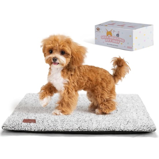 Mora Pets Self-Heating Cat Blanket, Heating Blanket for Cats, Dogs, Heat Blanket, Self-Warming Blanket, Cat Heating Mat, Noiseless Heat Cushion, Washable, Cat Bed, Fluffy and Soft, 74 x 48 cm Mora Pets Self-Heating Cat Blanket, Heating Blanket for Cats, Dogs, Heat Blanket, Self-Warming Blanket, Cat Heating Mat, Noiseless Heat Cushion, Washable, Cat Bed, Fluffy and Soft, 74 x 48 cm