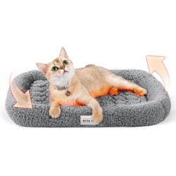 Mora Pets Self-Heating Cat Blanket, Self-Warming, No Electricity, Heat Blanket, Cat Washable Electric Blanket, Dog Raised Pillow Design, Self-Heating Blanket Cat with 25D Sponge, 43 x 49 cm, Grey Mora Pets Self-Heating Cat Blanket, Self-Warming, No Electricity, Heat Blanket, Cat Washable Electric Blanket, Dog Raised Pillow Design, Self-Heating Blanket Cat with 25D Sponge, 43 x 49 cm, Grey