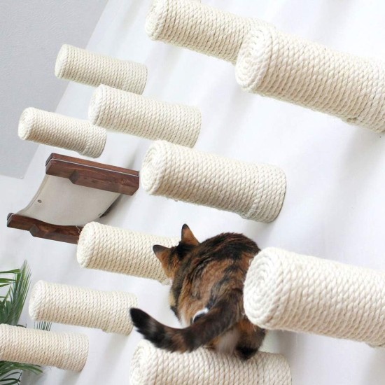 Mouhiv Sisal, Jute Rope for Repairing and Replacing Cat Scratching Posts, 100% Natural Braided Craft Cord for DIY Kittens, Scratching Kicker Toy, Home Office Garden Decoration, Recycling Mouhiv Sisal, Jute Rope for Repairing and Replacing Cat Scratching Posts, 100% Natural Braided Craft Cord for DIY Kittens, Scratching Kicker Toy, Home Office Garden Decoration, Recycling
