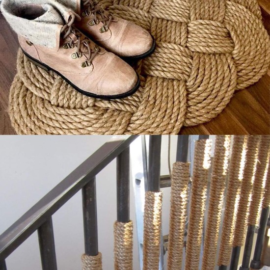 Mouhiv Sisal, Jute Rope for Repairing and Replacing Cat Scratching Posts, 100% Natural Braided Craft Cord for DIY Kittens, Scratching Kicker Toy, Home Office Garden Decoration, Recycling Mouhiv Sisal, Jute Rope for Repairing and Replacing Cat Scratching Posts, 100% Natural Braided Craft Cord for DIY Kittens, Scratching Kicker Toy, Home Office Garden Decoration, Recycling