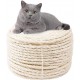 Mouhiv Sisal, Jute Rope for Repairing and Replacing Cat Scratching Posts, 100% Natural Braided Craft Cord for DIY Kittens, Scratching Kicker Toy, Home Office Garden Decoration, Recycling Mouhiv Sisal, Jute Rope for Repairing and Replacing Cat Scratching Posts, 100% Natural Braided Craft Cord for DIY Kittens, Scratching Kicker Toy, Home Office Garden Decoration, Recycling