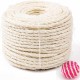 Natural Sisal Rope for Cats Sisal Scratching Post Replacement for Cats Scratching Post Scratching Rope Household Garden DIY Decoration 50 m + One Sisal Ball (Random Colour) Natural Sisal Rope for Cats Sisal Scratching Post Replacement for Cats Scratching Post Scratching Rope Household Garden DIY Decoration 50 m + One Sisal Ball (Random Colour)