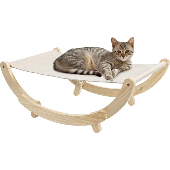 Navaris Cat Chair - Cat Couch - Cat Sofa - Cat Bed Outdoor - Cat Sofa Large Cats - Cat Couch - Spacious and Comfortable - Fixed and Swinging Mode