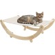 Navaris Cat Chair - Cat Couch - Cat Sofa - Cat Bed Outdoor - Cat Sofa Large Cats - Cat Couch - Spacious and Comfortable - Fixed and Swinging Mode
