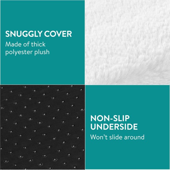 Navaris Self-Heating Blanket for Cats and Dogs - 60 x 45 x 4 cm Heat Mat Heat Blanket Fluffy Soft - Thermal Blanket with Zip and Removable Cover - White Navaris Self-Heating Blanket for Cats and Dogs - 60 x 45 x 4 cm Heat Mat Heat Blanket Fluffy Soft - Thermal Blanket with Zip and Removable Cover - White