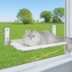 Nicear Wireless Folding Cat Window Seat with 4 Suction Cups Sturdy Frame for Glass Windows and Interior Walls Cat Hammock White 52 x 30 cm Load 20kg Nicear Wireless Folding Cat Window Seat with 4 Suction Cups Sturdy Frame for Glass Windows and Interior Walls Cat Hammock White 52 x 30 cm Load 20kg