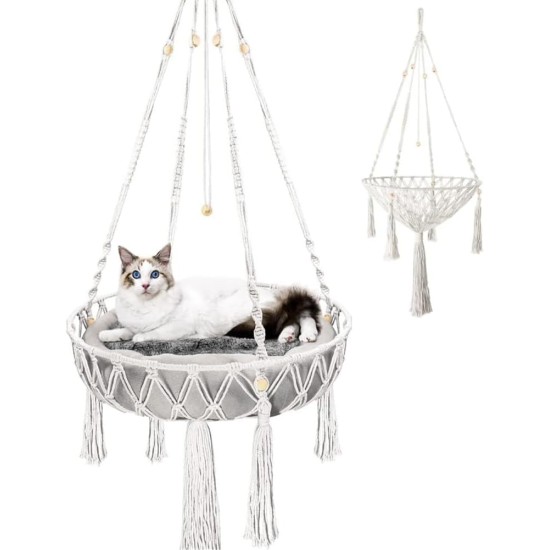 Nicoone Cat Hammock Cotton Cat Hammock Hanging Window Hammock Cat Bed Knitting Hanging Cat Nest Pet Swing Pet Bed Nicoone Cat Hammock Cotton Cat Hammock Hanging Window Hammock Cat Bed Knitting Hanging Cat Nest Pet Swing Pet Bed
