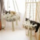 Nicoone Cat Hammock, Cotton Cat Swing Bed, Hanging Window Hammock, Bed, Knitting, Hanging Cat Nest, Pet Swing Pet Bed (White, 45) Nicoone Cat Hammock, Cotton Cat Swing Bed, Hanging Window Hammock, Bed, Knitting, Hanging Cat Nest, Pet Swing Pet Bed (White, 45)