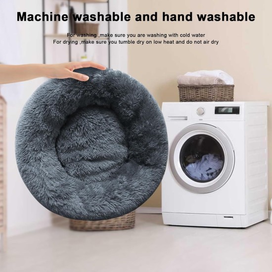 Nisrada Cat Beds for Indoor Cats, 50 cm, Dog Bed for Small Melium Large Dogs, Washable Round Pet Bed for Puppies and Kittens with Non-Slip Base Nisrada Cat Beds for Indoor Cats, 50 cm, Dog Bed for Small Melium Large Dogs, Washable Round Pet Bed for Puppies and Kittens with Non-Slip Base