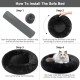 Nisrada Cat Beds for Indoor Cats, 50 cm, Dog Bed for Small Melium Large Dogs, Washable Round Pet Bed for Puppies and Kittens with Non-Slip Base Nisrada Cat Beds for Indoor Cats, 50 cm, Dog Bed for Small Melium Large Dogs, Washable Round Pet Bed for Puppies and Kittens with Non-Slip Base