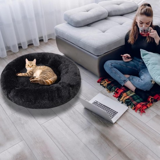 Nisrada Cat Beds for Indoor Cats, 50 cm, Dog Bed for Small Melium Large Dogs, Washable Round Pet Bed for Puppies and Kittens with Non-Slip Base Nisrada Cat Beds for Indoor Cats, 50 cm, Dog Bed for Small Melium Large Dogs, Washable Round Pet Bed for Puppies and Kittens with Non-Slip Base