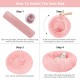 Nisrada Cat Beds for Indoor Cats, 50 cm, Dog Bed for Small Melium Large Dogs, Washable Round Pet Bed for Puppies and Kittens with Non-Slip Base Nisrada Cat Beds for Indoor Cats, 50 cm, Dog Bed for Small Melium Large Dogs, Washable Round Pet Bed for Puppies and Kittens with Non-Slip Base