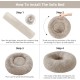 Nisrada Cat Beds for Indoor Cats, 50 cm, Dog Bed for Small Melium Large Dogs, Washable Round Pet Bed for Puppies and Kittens with Non-Slip Base Nisrada Cat Beds for Indoor Cats, 50 cm, Dog Bed for Small Melium Large Dogs, Washable Round Pet Bed for Puppies and Kittens with Non-Slip Base