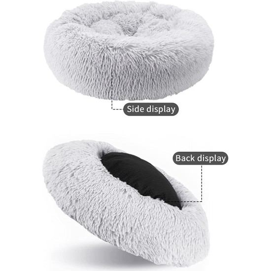 Nisrada Cat Beds for Indoor Cats, 50 cm, Dog Bed for Small Melium Large Dogs, Washable Round Pet Bed for Puppies and Kittens with Non-Slip Base Nisrada Cat Beds for Indoor Cats, 50 cm, Dog Bed for Small Melium Large Dogs, Washable Round Pet Bed for Puppies and Kittens with Non-Slip Base