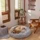 Nisrada Cat Beds for Indoor Cats, 50 cm, Dog Bed for Small Melium Large Dogs, Washable Round Pet Bed for Puppies and Kittens with Non-Slip Base Nisrada Cat Beds for Indoor Cats, 50 cm, Dog Bed for Small Melium Large Dogs, Washable Round Pet Bed for Puppies and Kittens with Non-Slip Base