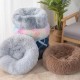 Nisrada Cat Beds for Indoor Cats, 50 cm, Dog Bed for Small Melium Large Dogs, Washable Round Pet Bed for Puppies and Kittens with Non-Slip Base Nisrada Cat Beds for Indoor Cats, 50 cm, Dog Bed for Small Melium Large Dogs, Washable Round Pet Bed for Puppies and Kittens with Non-Slip Base