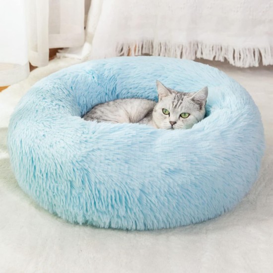 Nisrada Cat Beds for Indoor Cats, 50 cm, Dog Bed for Small Melium Large Dogs, Washable Round Pet Bed for Puppies and Kittens with Non-Slip Base Nisrada Cat Beds for Indoor Cats, 50 cm, Dog Bed for Small Melium Large Dogs, Washable Round Pet Bed for Puppies and Kittens with Non-Slip Base