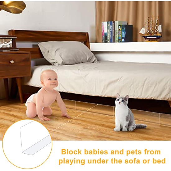 Nizirioo Toy Blocker for Furniture: Pack of 8 Toy Blockers Strong Adhesive Baffle Barrier for Pets Used for Gap Blockers Under the Sofa and Bed Nizirioo Toy Blocker for Furniture: Pack of 8 Toy Blockers Strong Adhesive Baffle Barrier for Pets Used for Gap Blockers Under the Sofa and Bed