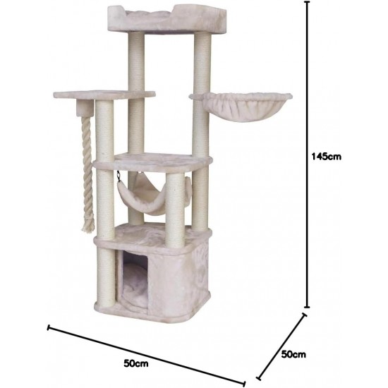 Nobby Classic Zada Cat Scratching Post Cream 50 x 50 x 145 cm Nobby Classic Zada Cat Scratching Post Cream 50 x 50 x 145 cm