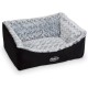 Nobby Comfort Square Bed Arusha, 45 x 40 x 18 cm, Black
