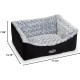 Nobby Comfort Square Bed Arusha, 45 x 40 x 18 cm, Black