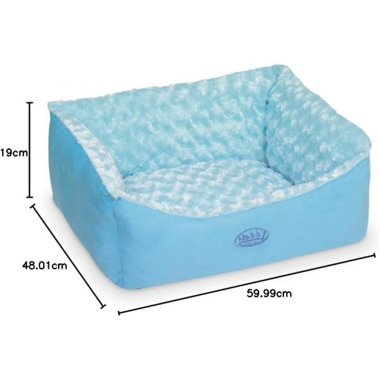 Nobby Comfort Square Bed Arusha, 60 x 48 x 19 cm, Pink Nobby Comfort Square Bed Arusha, 60 x 48 x 19 cm, Pink