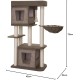 Nobby Zati Cat Scratching Post Brown Linen Look Pack of 1 Nobby Zati Cat Scratching Post Brown Linen Look Pack of 1