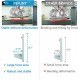 PEFUNY Wireless Folding Cat Window Perch, Cat Hammock for Window and Wall, with 4 Suction Cups, Sturdy Setal Frame for Glass Windows and Interior Walls (Beige with Bed, Medium) PEFUNY Wireless Folding Cat Window Perch, Cat Hammock for Window and Wall, with 4 Suction Cups, Sturdy Setal Frame for Glass Windows and Interior Walls (Beige with Bed, Medium)
