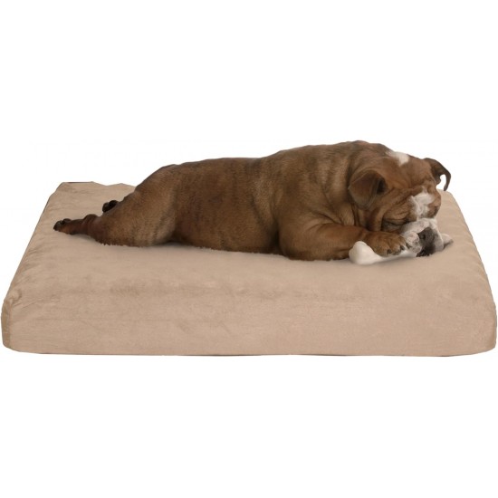 PETMAKER Orthopedic Pet Bed - Egg Crate and Memory Foam with Washable Cover 26x19x4 Tan PETMAKER Orthopedic Pet Bed - Egg Crate and Memory Foam with Washable Cover 26x19x4 Tan