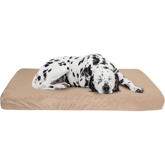 PETMAKER Orthopedic Pet Bed - Egg Crate and Memory Foam with Washable Cover 26x19x4 Tan PETMAKER Orthopedic Pet Bed - Egg Crate and Memory Foam with Washable Cover 26x19x4 Tan