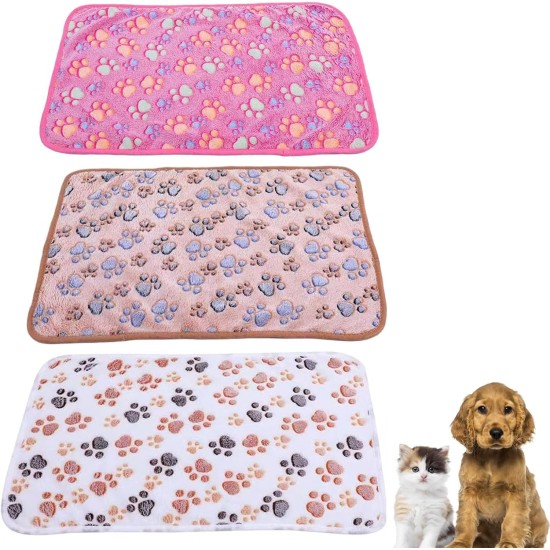 Pack of 3 Cat Blankets, 40 x 60 cm, Cat Blanket for Cats, Cuddly Blanket, Dog, Washable and Fluffy, Soft and Warm Blankets, Pets for Small, Medium Dogs, Cats, Pet Blanket, Sleeping Mat Pack of 3 Cat Blankets, 40 x 60 cm, Cat Blanket for Cats, Cuddly Blanket, Dog, Washable and Fluffy, Soft and Warm Blankets, Pets for Small, Medium Dogs, Cats, Pet Blanket, Sleeping Mat