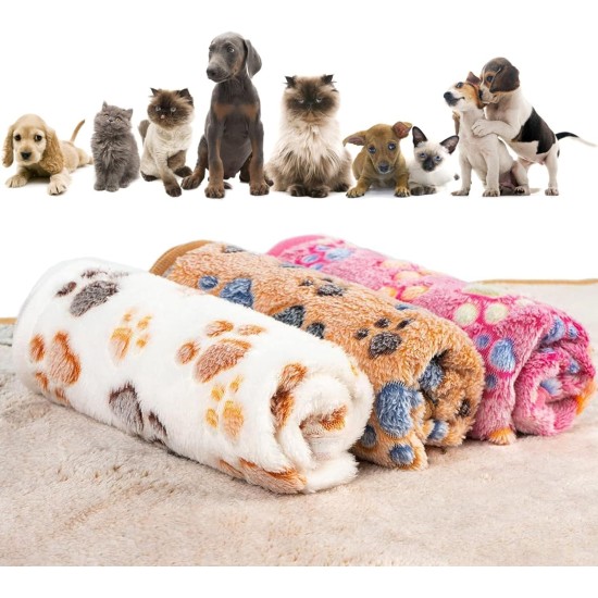 Pack of 3 Cat Blankets, 40 x 60 cm, Cat Blanket for Cats, Cuddly Blanket, Dog, Washable and Fluffy, Soft and Warm Blankets, Pets for Small, Medium Dogs, Cats, Pet Blanket, Sleeping Mat Pack of 3 Cat Blankets, 40 x 60 cm, Cat Blanket for Cats, Cuddly Blanket, Dog, Washable and Fluffy, Soft and Warm Blankets, Pets for Small, Medium Dogs, Cats, Pet Blanket, Sleeping Mat