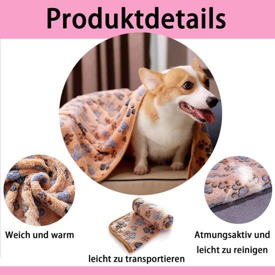 Pack of 3 Cat Blankets, 40 x 60 cm, Cat Blanket for Cats, Cuddly Blanket, Dog, Washable and Fluffy, Soft and Warm Blankets, Pets for Small, Medium Dogs, Cats, Pet Blanket, Sleeping Mat Pack of 3 Cat Blankets, 40 x 60 cm, Cat Blanket for Cats, Cuddly Blanket, Dog, Washable and Fluffy, Soft and Warm Blankets, Pets for Small, Medium Dogs, Cats, Pet Blanket, Sleeping Mat