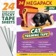 Panther Armor Robust scratch protection for sofa, cat, pack of 18 anti-scratch film for cats Panther Armor Robust scratch protection for sofa, cat, pack of 18 anti-scratch film for cats