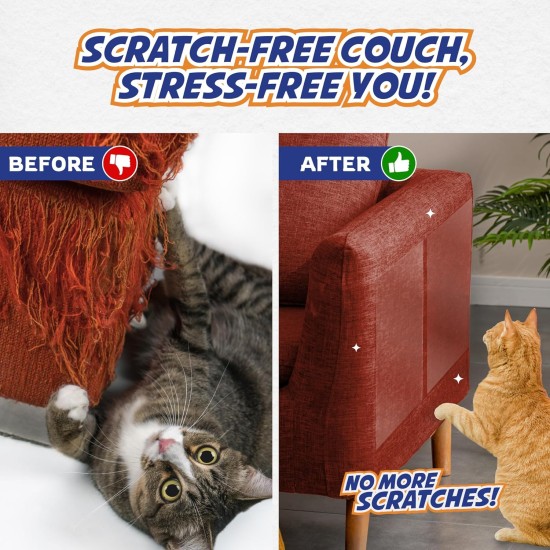 Panther Armor Robust scratch protection for sofa, cat, pack of 18 anti-scratch film for cats Panther Armor Robust scratch protection for sofa, cat, pack of 18 anti-scratch film for cats
