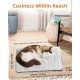 Papettly Self-Heating Blanket Cat, Cat Heat Blanket for Cats, Heat Pad for Indoor and Outdoor Use, Heating Blanket Cats without Electricity, Non-Slip Self-Warming Heating Mat, Thermal Blanket, 60 x 46 Papettly Self-Heating Blanket Cat, Cat Heat Blanket for Cats, Heat Pad for Indoor and Outdoor Use, Heating Blanket Cats without Electricity, Non-Slip Self-Warming Heating Mat, Thermal Blanket, 60 x 46