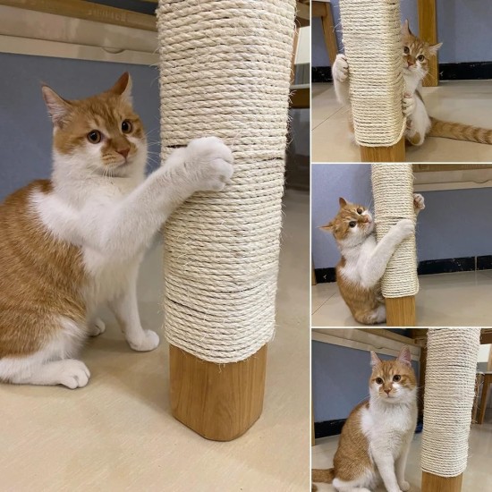 Parain Sisal Rope for Scratching Post, Cat Tree, Natural Sisal Rope, 6 mm (6 mm, 10 m) Parain Sisal Rope for Scratching Post, Cat Tree, Natural Sisal Rope, 6 mm (6 mm, 10 m)