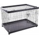 Pasy Kennel with Wheels, Black, 97.5 x 69 x 66.5 cm