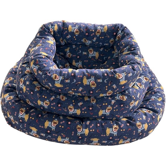 Patapalooza Rundes Haustierbett, 3-teilig, gepolstert, leicht zu waschen, ideal für Erholung und Komfort von Hunden und Katzen. Patapalooza Rundes Haustierbett, 3-teilig, gepolstert, leicht zu waschen, ideal für Erholung und Komfort von Hunden und Katzen.