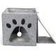 Patapalooza Zusammenklappbares Katzenbett mit Kratzbrett, ideal für Erholung und Unterhaltung, spart Platz und fördert gesundes Kratzen. Patapalooza Zusammenklappbares Katzenbett mit Kratzbrett, ideal für Erholung und Unterhaltung, spart Platz und fördert gesundes Kratzen.