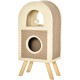 PawHut Cat Cave Cat Scratching Post with Scratching Board Play Balls Cat Bed Scratching Mat Multi-Tier Chipboard Plush Sisal Coffee 40 x 34 x 91 cm PawHut Cat Cave Cat Scratching Post with Scratching Board Play Balls Cat Bed Scratching Mat Multi-Tier Chipboard Plush Sisal Coffee 40 x 34 x 91 cm