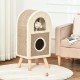 PawHut Cat Cave Cat Scratching Post with Scratching Board Play Balls Cat Bed Scratching Mat Multi-Tier Chipboard Plush Sisal Coffee 40 x 34 x 91 cm PawHut Cat Cave Cat Scratching Post with Scratching Board Play Balls Cat Bed Scratching Mat Multi-Tier Chipboard Plush Sisal Coffee 40 x 34 x 91 cm