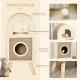 PawHut Cat Cave Cat Scratching Post with Scratching Board Play Balls Cat Bed Scratching Mat Multi-Tier Chipboard Plush Sisal Coffee 40 x 34 x 91 cm PawHut Cat Cave Cat Scratching Post with Scratching Board Play Balls Cat Bed Scratching Mat Multi-Tier Chipboard Plush Sisal Coffee 40 x 34 x 91 cm