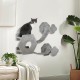 PawHut Cat Climbing Wall, Cat Lounger with Steps, Cat Cave, Jumping Tower, Toy Ball, Cat Platform for Cats up to 5 kg, Light Grey PawHut Cat Climbing Wall, Cat Lounger with Steps, Cat Cave, Jumping Tower, Toy Ball, Cat Platform for Cats up to 5 kg, Light Grey