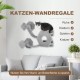 PawHut Cat Climbing Wall, Cat Lounger with Steps, Cat Cave, Jumping Tower, Toy Ball, Cat Platform for Cats up to 5 kg, Light Grey PawHut Cat Climbing Wall, Cat Lounger with Steps, Cat Cave, Jumping Tower, Toy Ball, Cat Platform for Cats up to 5 kg, Light Grey